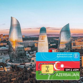 Sim Du Lịch Azerbaijan 15 Ngày Tốc Độ Cao